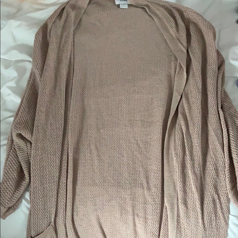 Fish net Tan Cardigan
